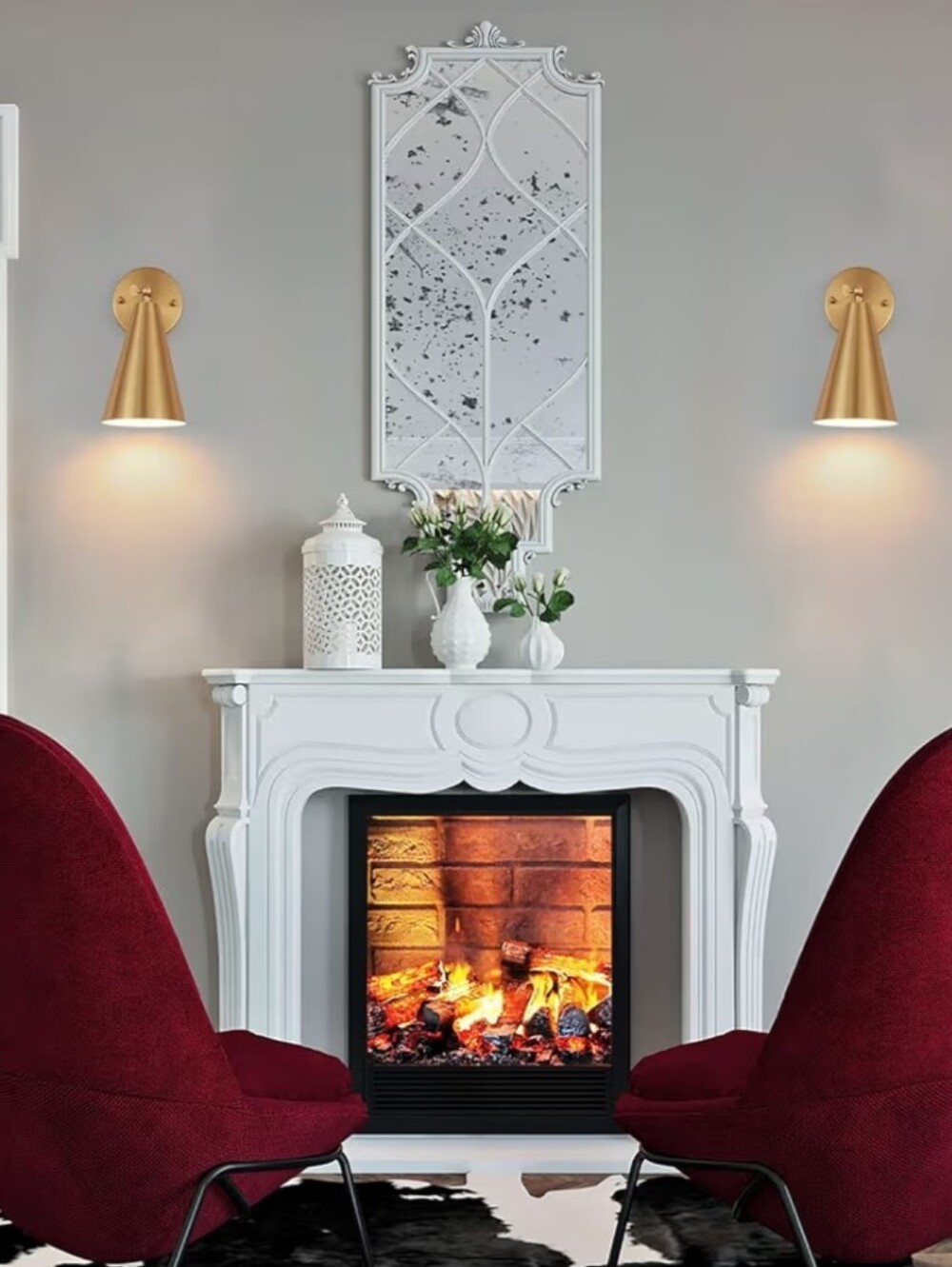 MWZ Modern Gold Sconce Set